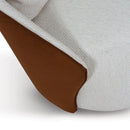 Conjunto Poltrona Oasi Giratória com Almofada Solta e Pouft Meia-Lua