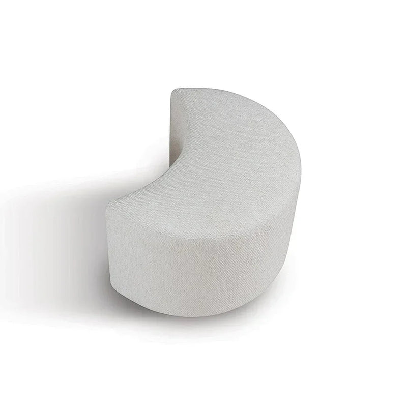 Conjunto Poltrona Oasi Giratória com Almofada Solta e Pouft Meia-Lua