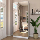 Armário Baixo Office Premium de Madeira Carvalho e Detalhes Brancos